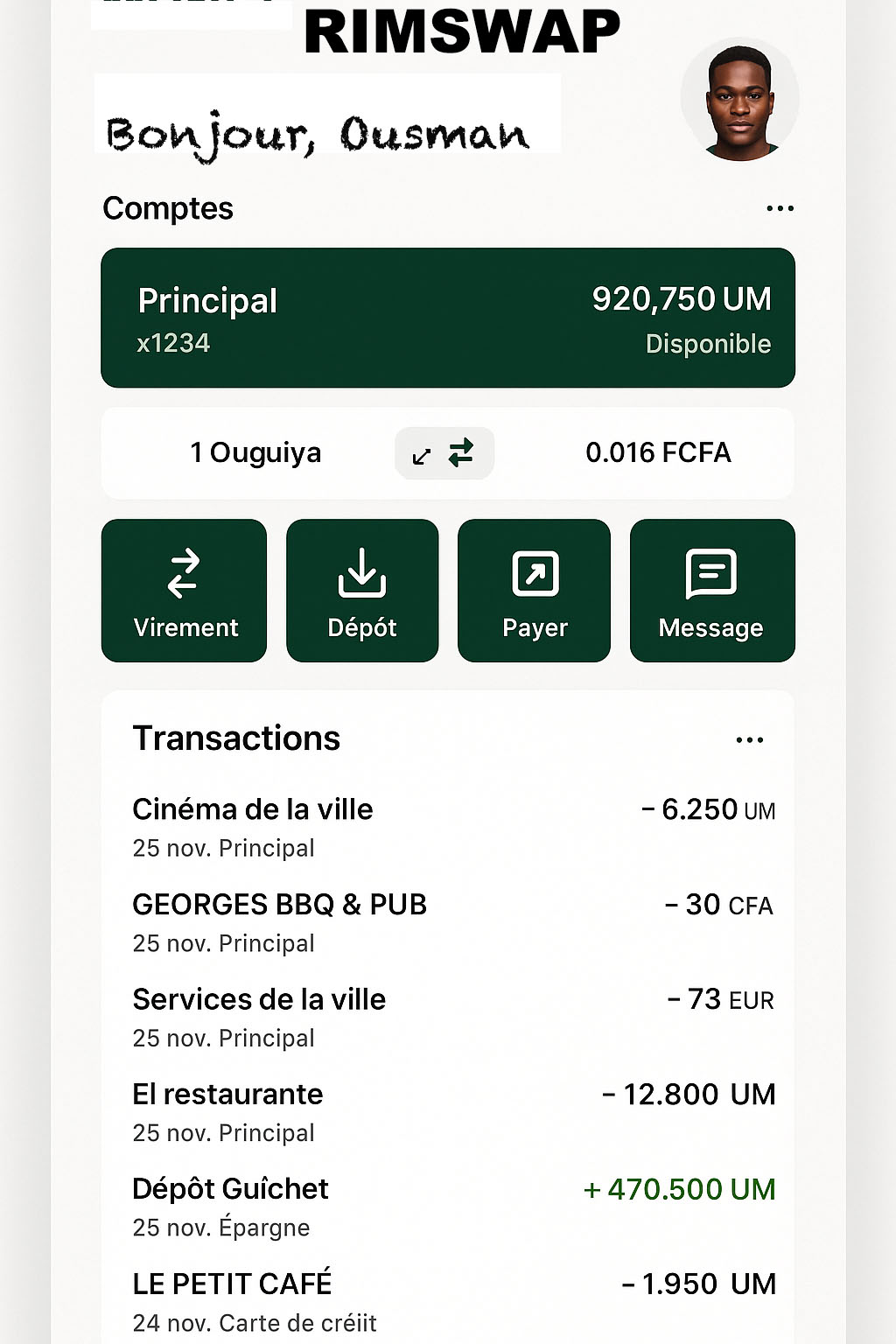 Plateforme E-Banking